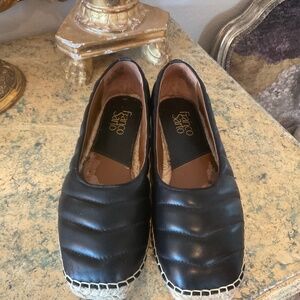 Franco Sarto black chevron pattern flats, 8m
